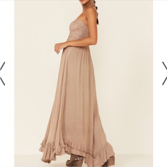 [Free People] Hazelnut Adela Corset Maxi Dress - Picture 11 of 14